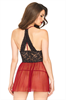 Leg Avenue - Leg Avenue Babydoll Rojo Talla Unica