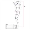 Passion Woman - Passion Woman Bs032 Bodystocking Rojo Talla Unica