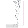 Passion Woman - Passion Woman Bs055 Bodystocking Blanco Talla Unica