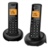 Alcatel E160 Duo pack 2 inalámbricos DECT con base de carga negro