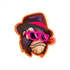 Forever Neon ART Led Gangsta Monkey multicolor FLA03