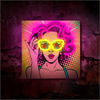 Forever - Forever Neon ART Led Power Woman yellow-purple FLA02
