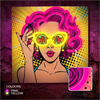 Forever - Forever Neon ART Led Power Woman yellow-purple FLA02
