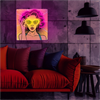 Forever - Forever Neon ART Led Power Woman yellow-purple FLA02