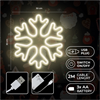 Forever - Forever Neon Led Christmas SnowFlake White FLNE20