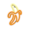 Forever Neon Led Light Banana White Yellow Bat+USB
