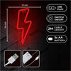 Forever - Forever Neon Led Light Bolt Red Bat+USB
