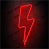 Forever - Forever Neon Led Light Bolt Red Bat+USB