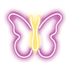 Forever - Forever Neon Led Light Butterfly Pink