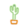 Forever Neon Led Light Cactus Orange Green Bat+USB