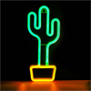 Forever - Forever Neon Led Light Cactus Orange Green Bat+USB