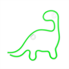 Forever - Forever Neon Led Light Dinosaur Green