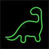 Forever - Forever Neon Led Light Dinosaur Green