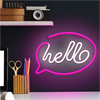 Forever - Forever Neon Led Light Hello Pink White Bat+USB FLNE15