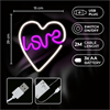 Forever - Forever Neon Led Light Love Heart Purple White