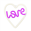 Forever - Forever Neon Led Light Love Heart Purple White
