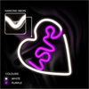 Forever - Forever Neon Led Light Love Heart Purple White