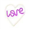 Forever - Forever Neon Led Light Love Heart Purple White