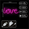 Forever - Forever Neon Led Light Love Pink Bat+USB