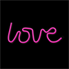 Forever - Forever Neon Led Light Love Pink Bat+USB