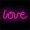 Forever - Forever Neon Led Light Love Pink Bat+USB