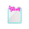 Forever Neon Mirror LED Love Yourself turquoise pink FMNE01