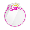 Forever Neon Mirror LED Queen warm white pink FMNE04