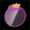 Forever - Forever Neon Mirror LED Queen warm white pink FMNE04