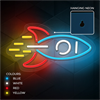 Forever - Forever Neon Plexi Led Rocket multicolor Neolia