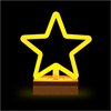 Forever - Forever Neon Wood Stand LED STAR warm white FLNW04