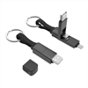 Muvit For Change - muvit for change cable Llavero multiconector (Tipo C, USB-A, 8-pin) negro