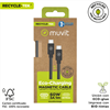 Muvit For Change - muvit for change cable magnético Tipo C a Tipo C 3A 60W negro