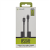 Muvit For Change - muvit for change cable rizado Tipo C a Tipo C 3A 60w 1,2m negro