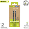Muvit For Change - muvit for change cable Tipo C a Tipo C 100W con pantalla LCD gris