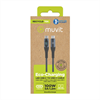 Muvit For Change - muvit for change cable Tipo C a Tipo C 100W con pantalla LCD gris