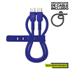 Muvit For Change - muvit for change cable Tipo C a Tipo C 3A/60W 0.2m azul