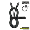 Muvit For Change - muvit for change cable Tipo C a Tipo C 5A/240W 1.2m resistente negro