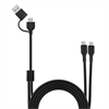 Muvit For Change muvit for change cable Tipo C + Tipo A a doble cable Tipo C 3A 60w 1,2m negro