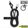 Muvit For Change - muvit for change cable Tipo C + Tipo A a Tipo C 3A 15w 1,2m negro