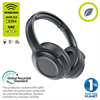Muvit For Change - muvit for change cascos estéreo ANC Plegables con cancelación de ruido activa, adaptadores y funda d