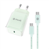 Muvit For Change muvit for change pack cargador de pared Glass Tipo C PD 30W + cable tipo C a tipo C 3A 1m verde
