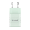 Muvit For Change - muvit for change pack cargador de pared Glass Tipo C PD 30W + cable tipo C a tipo C 3A 1m verde