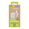 Muvit For Change - muvit for change pack cargador de pared Tipo C PD 25W + cable tipo C a tipo C 3A 1m blanco