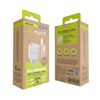 Muvit For Change - muvit for change pack cargador de pared Tipo C PD 25W + cable tipo C a tipo C 3A 1m blanco