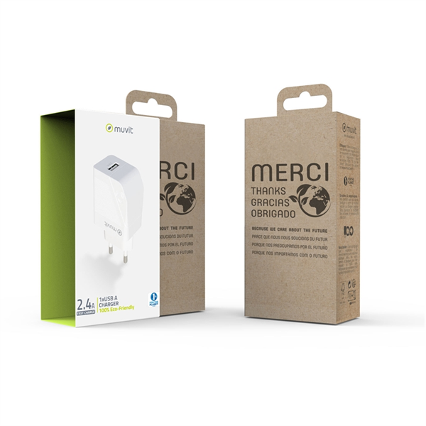 Muvit For Change - muvit for change transformador USB 2.4A 12W blanco