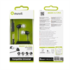 Muvit - Auriculares Estéreo Negro 3,5mm Universal (Con Micrófono y Adaptador 3,5mm) Muvit