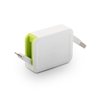 Muvit Cable USB Retráctil Lightning MFI 2.4A 0.8m blanco/verde muvit