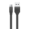 Muvit Cable USB Negro Tipo C 3A 0.2m muvit