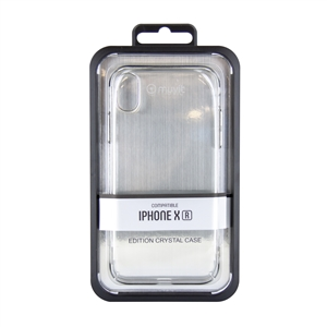 Muvit - muvit carcasa Cristal Apple iPhone XR bordes Electoplating plateada