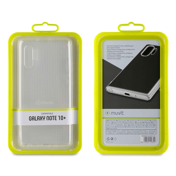 Muvit - muvit funda Cristal Soft Samsung Galaxy Note 10 Plus transparente